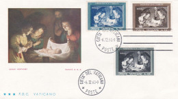 Vatican - 1960 Christmas Set On Illustrated FDC - Lettres & Documents
