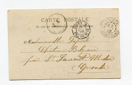 !!! NVELLE CALEDONIE, CPA GROUPE D'INDIGENES CACHET DE NOUMEA DE 1903, CACHET MARITIME - Briefe U. Dokumente