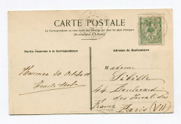 !!! NVELLE CALEDONIE, CPA DE ENVIRONS DE THIO, CACHET DE NOUMEA DE 1905 POUR PARIS - Covers & Documents