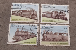 ROMANIA TRAINS RAILWAYS SET USED - Oblitérés