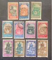 COLONIE FRANCE SOUDAN 1922 PORTE D ENTREE DE DJENNE BATELIER DU NIGER CAT YVERT N 110.....121 - Used Stamps