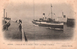 Dieppe - Entrée Au Port Du Bateau Steamer SUSSEX De Dieppe à Newhaven - Dieppe