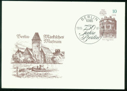 Ga Germany, DDR Postal Stationary 1987 MiNr P 95 Postcard | 750th Anniv Of Berlin. Ephraim Palace - Cartoline - Usati