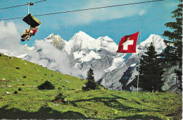 CPA SUISSE KANDERSTEG  Un Télésiège Berghotel Oeschinensee 1962 Pour LE CACHOT - Kandersteg