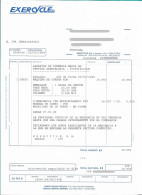 Spain, 1999 ,  EXERCYCLE  , Vitoria ,  Bykes , Bicycle , Invoice - Espagne