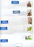Austria, Lot 5 Air Mailed Letters ( Used Stamps ) - 2011-2020 Briefe U. Dokumente