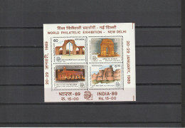 India 1989 World Exhibition MS*** - Neufs