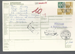 58433) Denmark Addressekort Bulletin D'Expedition 1981 Postmark Cancel - Brieven En Documenten