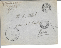 Madagascar Corps Expéditionnaire 1895 Place De Maintirano Pli Central - Cartas & Documentos