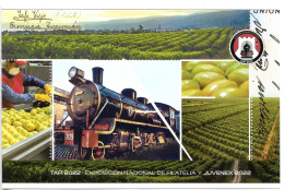 ARGENTINA 2022 TRAIN LOCOMOTIVE TAFI VIEJO LEMON FRUIT IND. POSTAL STATIONERY - Nuovi