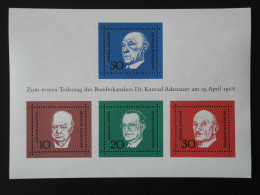 Bund / Nr. Block 4  Adenauer  Postfrisch - Ungebraucht