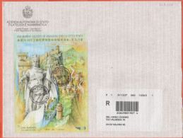 SAN MARINO - 2010 - BF104 Expo Shangai 2010 - Raccomandata - Viaggiata Da San Marino Per Milano - Storia Postale