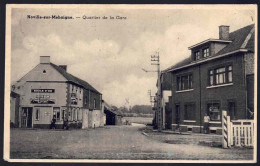 +++ CPA - NOVILLE SUR MEHAIGNE - Quartier De La Gare - Café  // - Eghezee