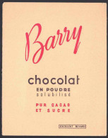 +++ BUVARD - Publicité Chocolat BARRY  // - Chocolat