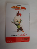 THAILAND  PREPAID CARD  300 BATH / HAPPY/ DISNEY/ PIXAR/ CHICKEN LITTLE   / CARTOON       **13427** - Thaïland