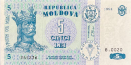 Moldova 5 Lei, P-9a (1994) - UNC - Moldova