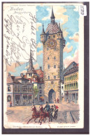 BADEN - BRUGGERTHURM - LITHO STEINMANN - B ( TRACES AUX BORDS EN BAS ) - Brugg