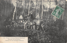 23-JK-2197 : CHASSE A COURRE EN FORET DE COMPIEGNE. VENERIE  HALLALI - Chasse