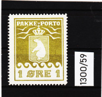 13OO/59 GRÖNLAND 1915/37 PAKKE-PORTO Michl  4 (*) FALZ  SIEHE ABBILDUNG - Colis Postaux