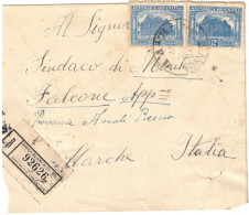 Argentine - Argentina - Bahia Blanca - Lettre Recommandée Pour L'Italie - Registered Letter - Part Of The Letter - 1927 - Storia Postale