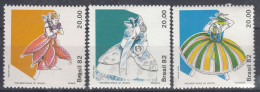 Brazil Brasil 1982 Mi#1912-1914 Mint Never Hinged - Unused Stamps