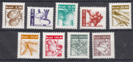 Brazil Brasil 1982 Plants Fruits Mi#1881-1889 Mint Never Hinged - Unused Stamps