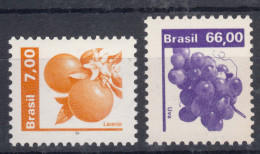 Brazil Brasil 1981 Plants Fruits Mi#1817-1818 Mint Never Hinged - Nuevos