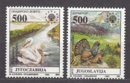 Yugoslavia Republic 1992 Europe Nature Protection Org. Mi#2569-2570 Mint Never Hinged - Unused Stamps