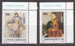 Yugoslavia Republic 1992 Freude Europas Mi#2562-2563 Mint Never Hinged - Unused Stamps