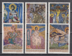 Yugoslavia 1969 Religion Mi#1322-1327 Mint Never Hinged - Unused Stamps