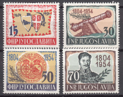 Yugoslavia Republic 1954 Mi#751-754 Mint Hinged - Ongebruikt