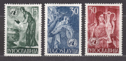 Yugoslavia Republic 1953 Mi#714-716 Mint Hinged - Ongebruikt