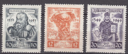 Yugoslavia Republic 1951 Mi#668-670 Mint Hinged - Ongebruikt