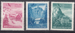 Yugoslavia Republic 1951 Airmail Mi#655-657 Mint Hinged - Neufs