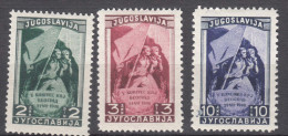 Yugoslavia Republic 1948 Mi#542-544 Mint Hinged - Ongebruikt