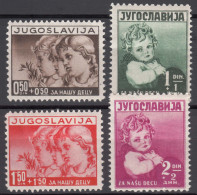 Yugoslavia Kingdom 1938 Mi#350-353 Mint Hinged - Nuevos