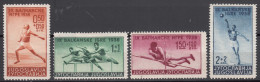 Yugoslavia Kingdom, Sport 1938 Mi#362-365 Mint Hinged - Nuevos