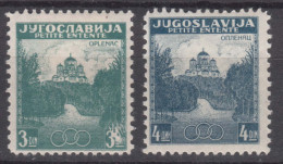 Yugoslavia Kingdom 1937 Mi#334-335 Mint Hinged - Ungebraucht