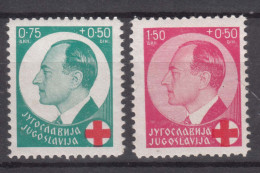 Yugoslavia Kingdom Red Cross 1936 Mi#328-329 Mint Hinged - Ongebruikt