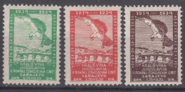 Yugoslavia Kingdom, Sokol Games, 1934 Mi#272-274 Mint Hinged - Nuevos