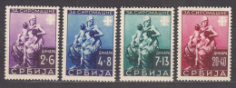Germany Occupation Of Serbia - Serbien 1942 Mi#82-85 Mint Never Hinged - Ocupación 1938 – 45