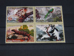 United States (UN New-York) - 2001 Endangered Species Block Of Four MNH__(TH-10919) - Neufs