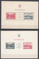 Germany Occupation Of Serbia - Serbien 1941 Smederevo Mi#Block 1 And 2 Fresh Mint Lightly Hinged Blocks - Occupation 1938-45