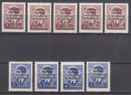 Germany Occupation Of Montenegro 1943 Mi#1-9 Mint Hinged - Occupation 1938-45