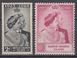 British Solomon Islands 1948 Royal Silver Wedding Jubilee, Mint Never Hinged - British Solomon Islands (...-1978)