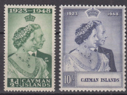 Cayman Islands 1948 Royal Silver Wedding Jubilee, Mint Never Hinged - Cayman Islands