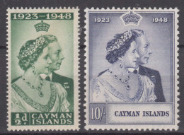 Cayman Islands 1948 Royal Silver Wedding Jubilee, Mint Never Hinged - Cayman (Isole)