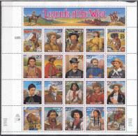 USA 1994 Legends Of The West, Mint Never Hinged Block - Unused Stamps