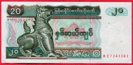 20 Kyats Neuf 3 Euros - Myanmar