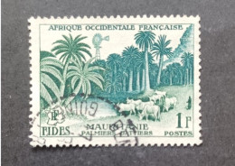 COLONIE FRANCE MAURITANIE 1958 PALMIERS DATTERIES - Gebruikt